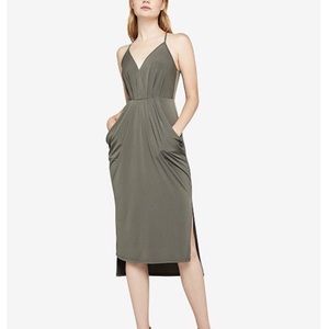 New BCBGeneration olive green midi dress